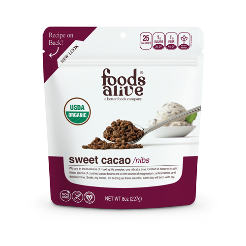 Sweet Cacao Nibs Organic Foods Alive