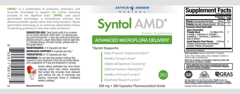 Syntol AMD (Arthur Andrew Medical Inc) 360ct Label