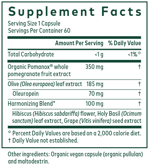 Systolic Complex Gaia Herbs Professional Solutions supplement facts