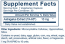 ta-65md 100 units (t.a. sciences) supplement facts