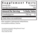 tmg allergy research group supplement facts