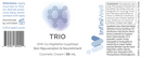 TRIO skin radiance & wrinkle reduction infiniwell label