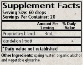 Taraxacum root dandelion 2 oz Wise Woman Herbals supplements