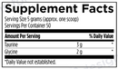 taurine+glycine powder designs for health supplement facts