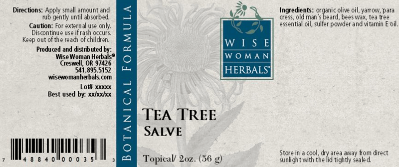Tea Tree Salve 2oz Wise Woman Herbals supplements