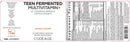 teens fermented multivitamin codeage label