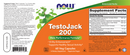 testojack 200 (now foods) label