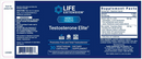 testosterone elite life extension label