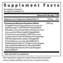 testosterone nutrients (seeking health) supplement facts