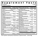 the big one without iron (metabolic maintenance) supplement facts