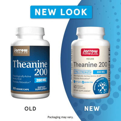 Theanine 200 mg Jarrow Formulas new look