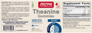 theanine gummies (jarrow formulas) label