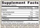 theanine gummies (jarrow formulas) supplement facts