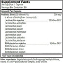 ther-biotic women's sfi health supplement facts