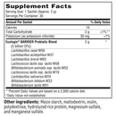 target gb-x sfi health supplement facts