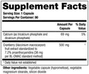 theracran one supplement facts
