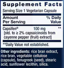 thermo weight control (life extension) supplement facts
