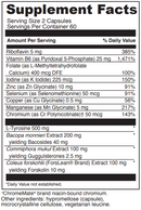 thyroid basics davinci labs supplement facts