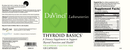 thyroid basics davinci labs label