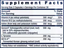 thyroid support complex (life extension) supplement facts