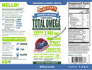 seriously delicious plant based total omega pomegranate blueberry smoothie (barlean's) label