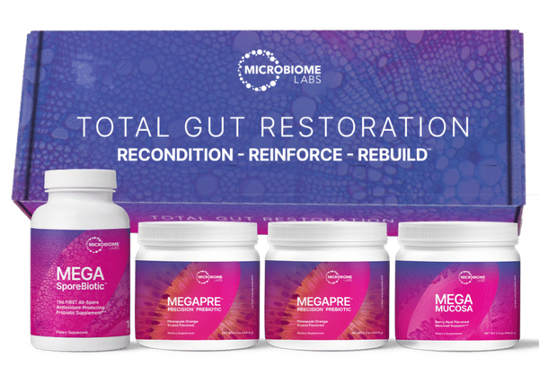 total gut restoration with megapre powder (microbiome labs)