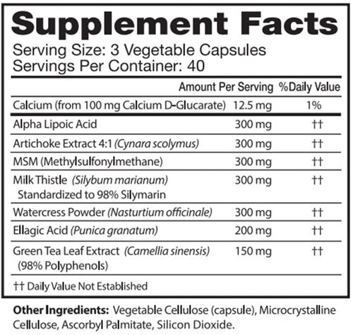 toxiclear professional formula neurobiologix supplement facts