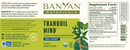 tranquil mind banyan botanicals label