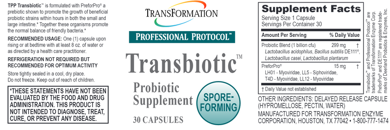 transbiotic transformation enzyme