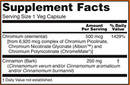 tri-chromium 500 mcg (now foods) supplement facts