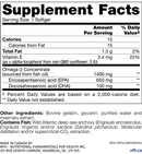 trident sap 65:10 (nfh nutritional fundamentals) supplement facts