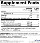 trident sap 66:33 (nfh nutritional fundamentals) supplement facts
