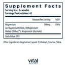 triple mag vital nutrients supplement facts