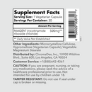 tru niagen pro 500 supplement facts