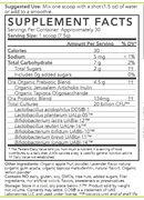 trust your gut probiotic powder lavender lemonade (ora organic) supplement facts