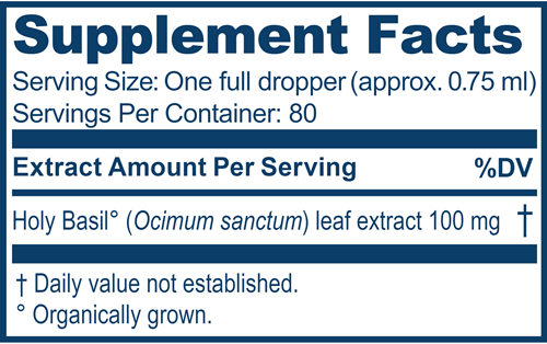 tulsi drops ayush herbs supplement facts