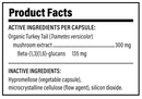 turkey tail extract for pets (real mushrooms) supplement facts