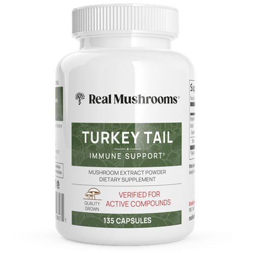 Turkey Tail Mushroom Extract Capsules (Real Mushrooms)