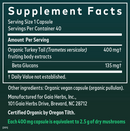 turkey tail mushroom gaia herbs supplement facts
