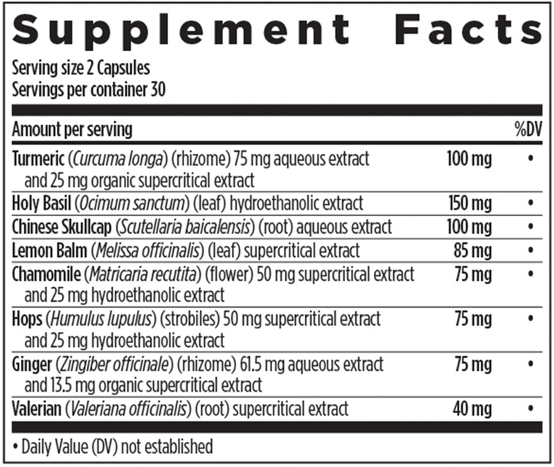 Turmeric Force Nighttime (New Chapter) supplement facts