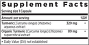 turmeric force (new chapter) supplement facts