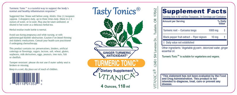 Turmeric Tonic Vitanica products