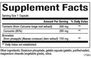 turmeric & bromelain 450 mg (natural factors) supplement facts