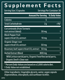 turmeric supreme ache (gaia herbs) supplement facts