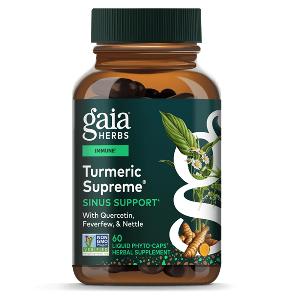 turmeric supreme sinus support gaia herbs
