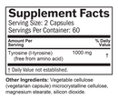 tyrosine brainmd supplement facts