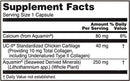 UC-II type II collagen (now foods) supplement facts