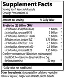 UT biotic capsules (vibrant health) supplement facts