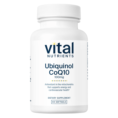 ubiquinol coq10 100 mg vital nutrients