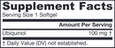 ubiquinol qh-absorb 100 mg jarrow formulas supplement facts